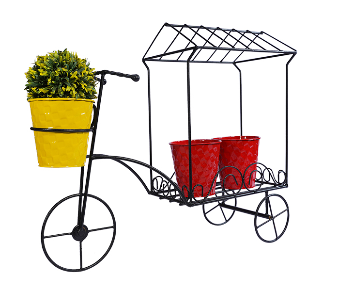 Cycle With Trolley With 3 Planter