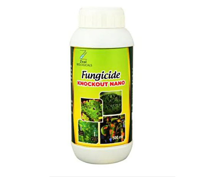 Zeal Biologicals Fungicide knockout Nano for Downy mildew, powdery mildew, canker, early blight, late blight, fusarium, 2ml in 1 liter of water (250ml)