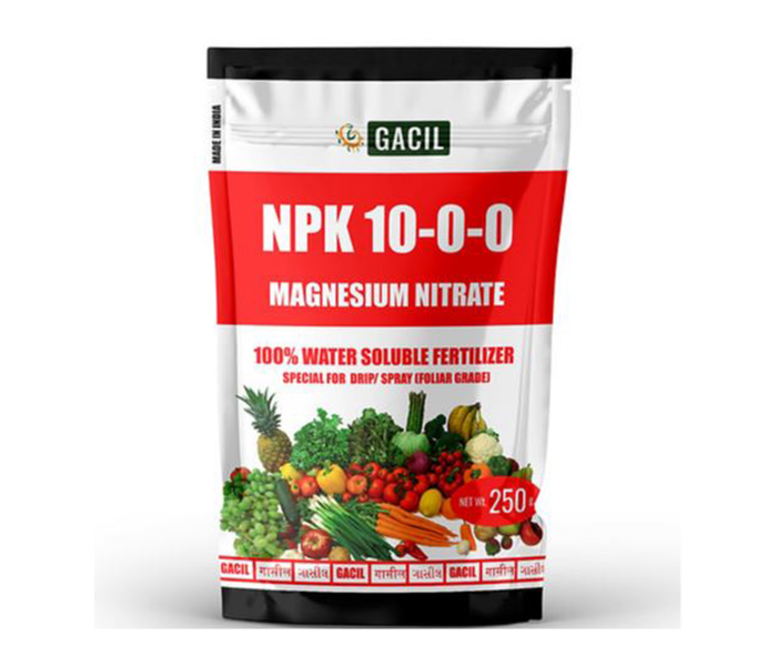 GACIL® Magnesium Nitrate NPK 100% Water Soluble Fertilizer 250 Gm