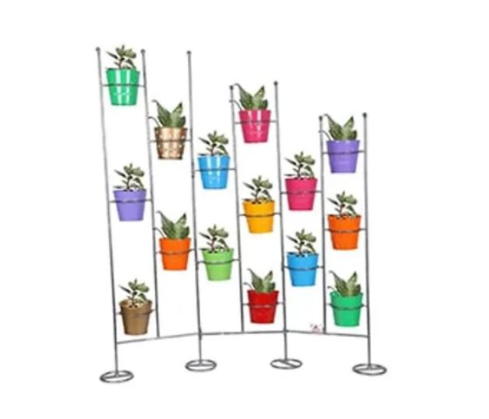 Folding Wall Stand With 15 Planter
